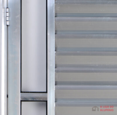 Porta Palheta Com Visor Simples Alumínio Brilhante Linha Design-812