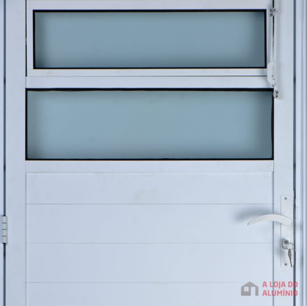 Porta Basculante Lambril Alumínio Branco Linha Design-748