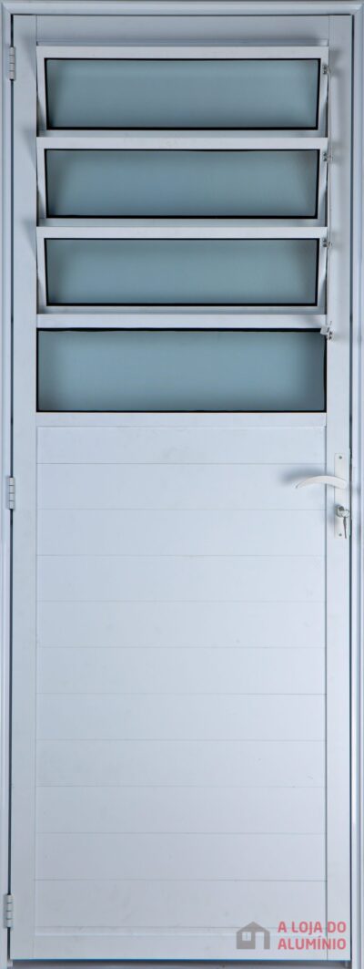 Porta Basculante Lambril Alumínio Branco Linha Design-0