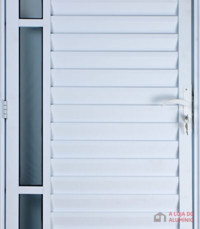 Porta Palheta Com Visor Simples Alumínio Branco Linha Design-801