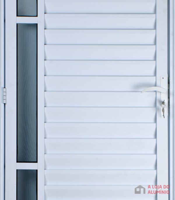 Porta Palheta Com Visor Simples Alumínio Branco Linha Design-801