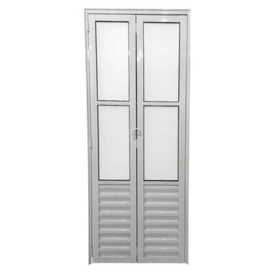 Porta Camarão Com Vidro Alumínio Branco Linha Design