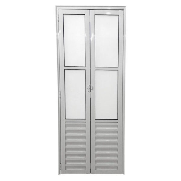Porta Camarão Com Vidro Alumínio Branco Linha Design